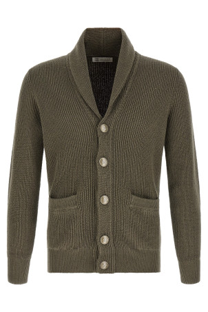 Malfilé cotton cardigan Green