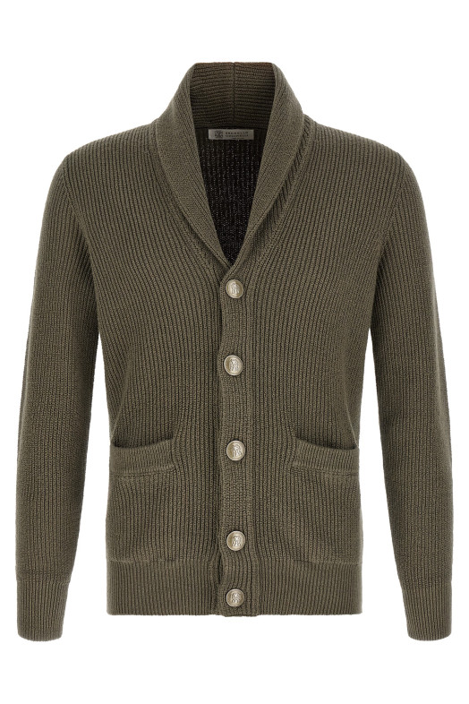 Malfilé cotton cardigan Green