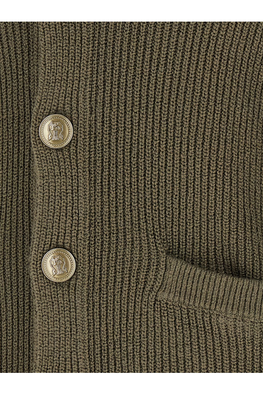 Malfilé cotton cardigan Green