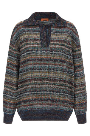 Поло з пряжею «ламе», різнокольорове MISSONI DS26WN34BC006QSMSQW