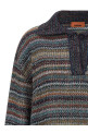 Lamé yarn polo shirt Multicolor