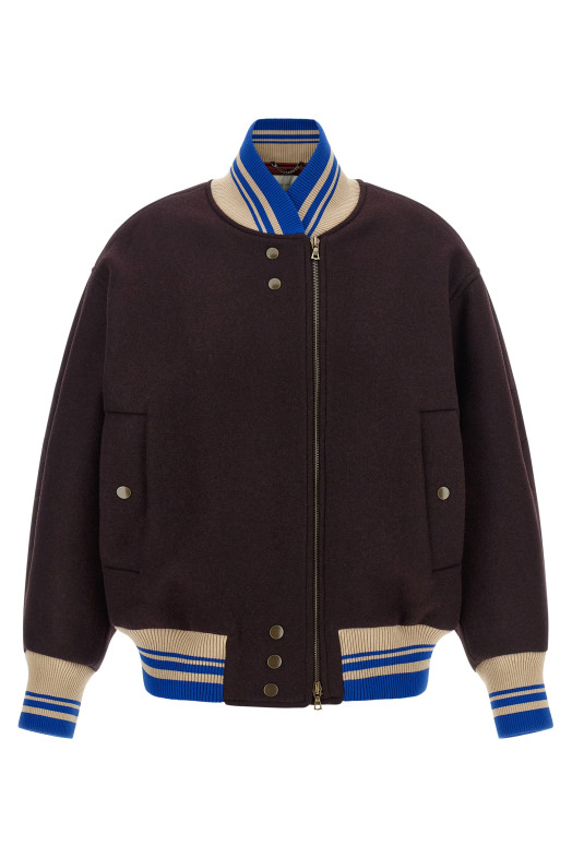 'Valdi' bomber jacket Purple