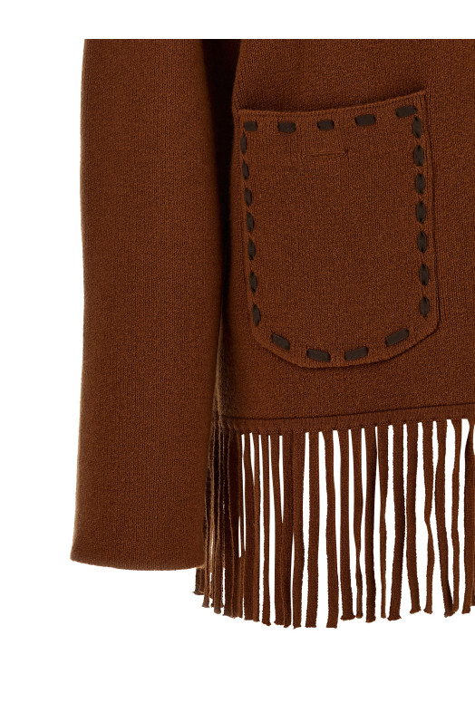 Куртка «Western Fringe», коричневая W48019JMBURNTSIENNA