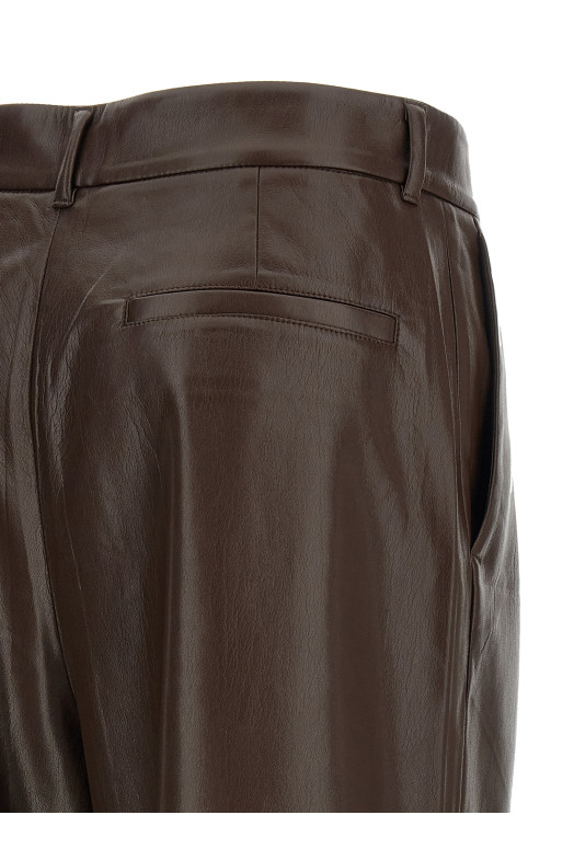 Штаны «Саша» коричневого цвета T200430ATNP152DARKBROWN