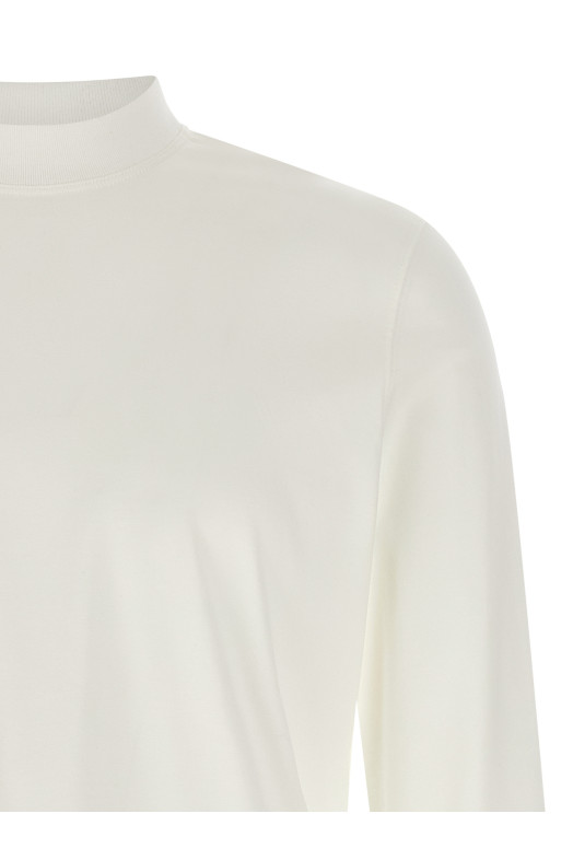 Chimney neck t-shirt White