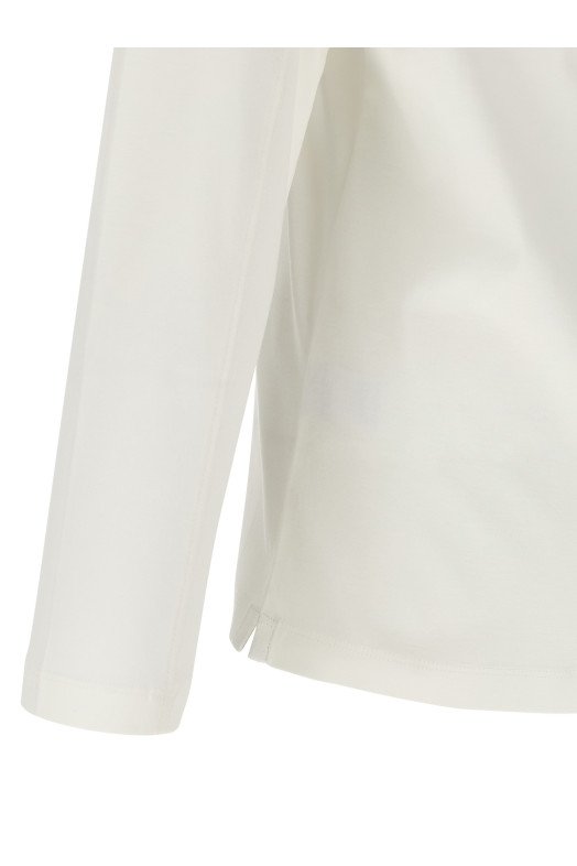 Chimney neck t-shirt White