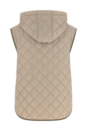 Diamond-shaped vest Beige