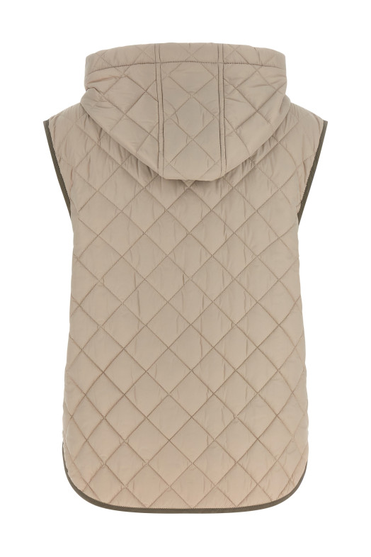 Diamond-shaped vest Beige