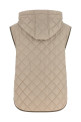 Diamond-shaped vest Beige