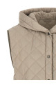Diamond-shaped vest Beige