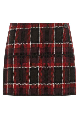 Tartan skirt Red