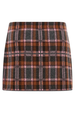 Tartan skirt Brown