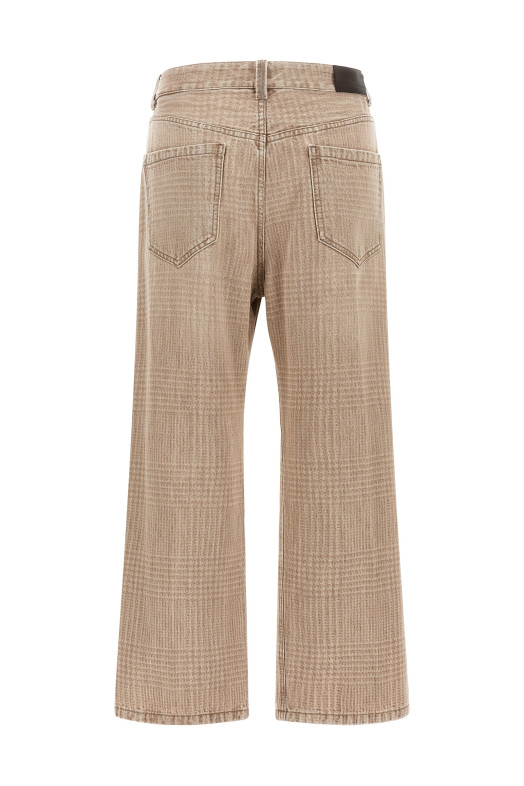 'Prince of Wales' jeans Beige