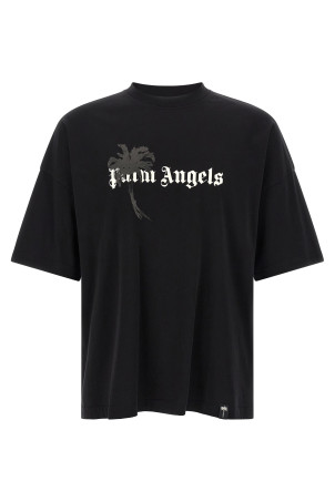 'Palm Drift' T-shirt Black