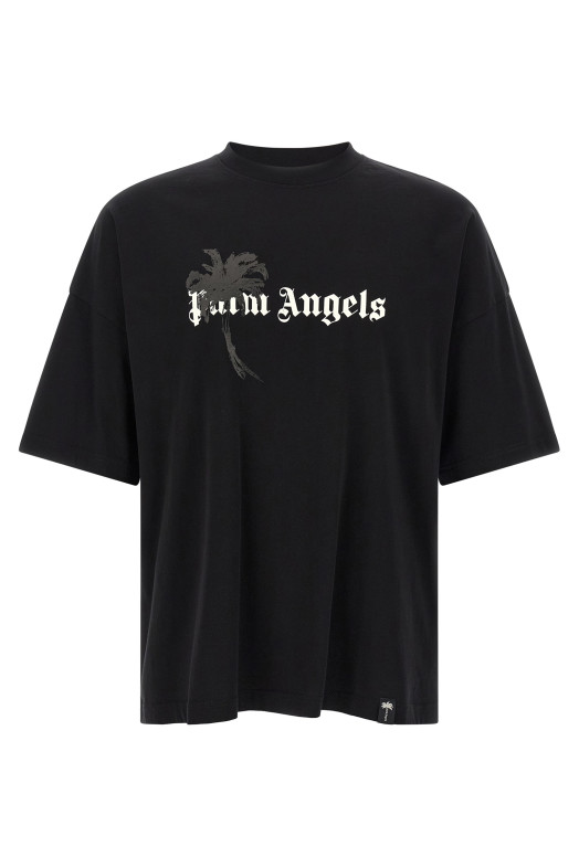 'Palm Drift' T-shirt Black