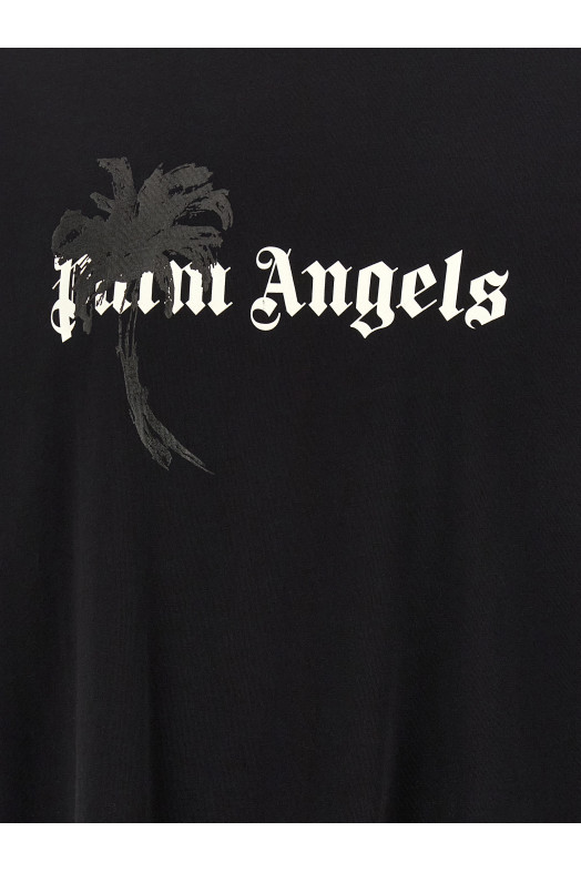 'Palm Drift' T-shirt Black