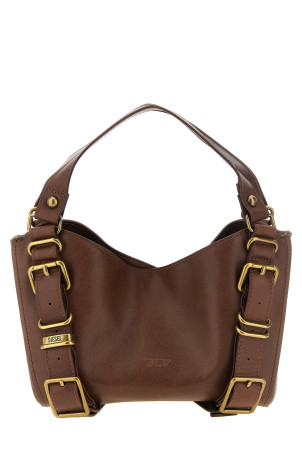 'D-One' small handbag Brown