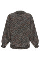 Chevron knit bomber jacket Multicolor