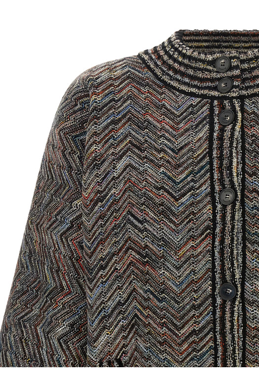 Chevron knit bomber jacket Multicolor