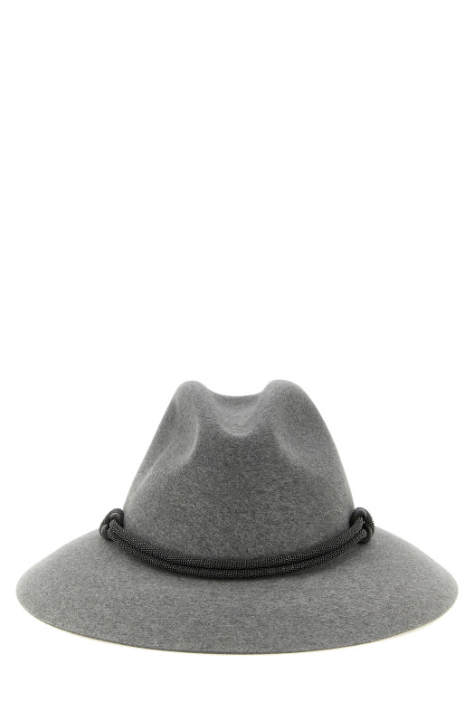 Фетровий капелюх, сірий BRUNELLO CUCINELLI MCAP90232C073