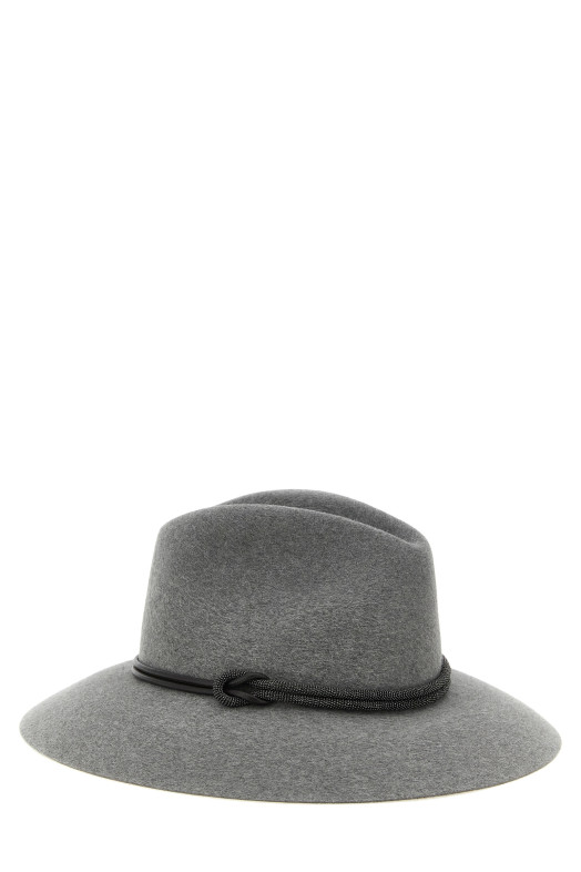 Фетровий капелюх, сірий BRUNELLO CUCINELLI MCAP90232C073