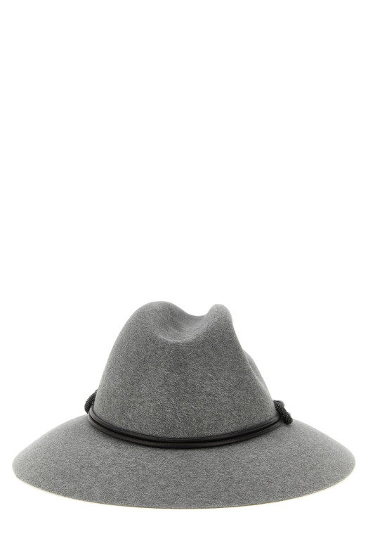 Фетровий капелюх, сірий BRUNELLO CUCINELLI MCAP90232C073