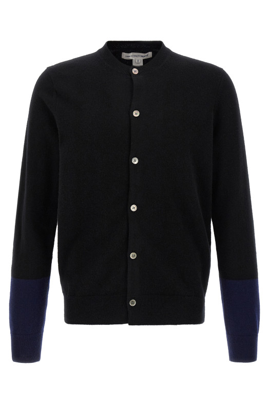 Кардиган с цветовыми вставками, чёрный COMME DES GARCONS SHIRT FZN1100511