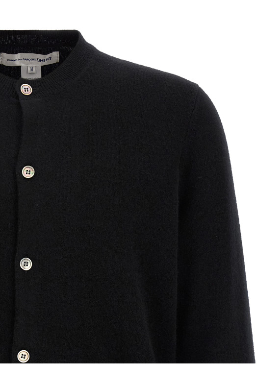 Кардиган с цветовыми вставками, чёрный COMME DES GARCONS SHIRT FZN1100511