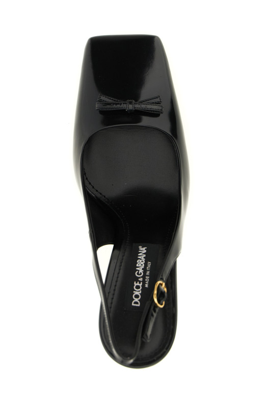 DOLCE & GABBANA 'Schiffer' туфли-слингбеки, черные CG1101A103780999