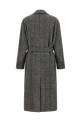 Check tweed coat Gray