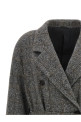 Check tweed coat Gray
