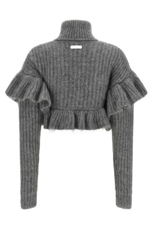 Ruffle sweater Gray