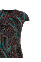 Платье из деворе-вельвета «Multicolor» ETRO WRHA078199JJD1AS9830