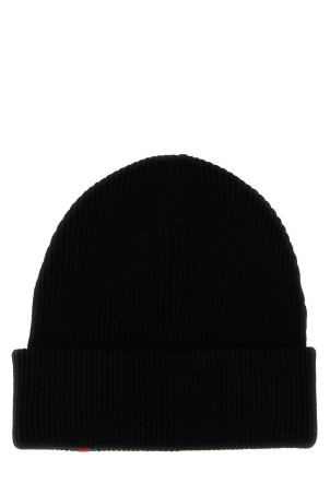 Web detail beanie Black