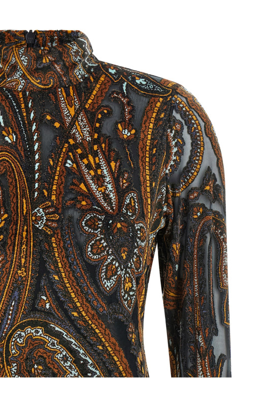 Jacquard chenille dress Multicolor