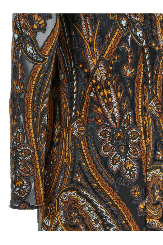 Jacquard chenille dress Multicolor