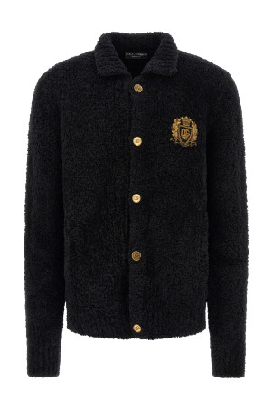 Heraldic coat of arms cardigan Black