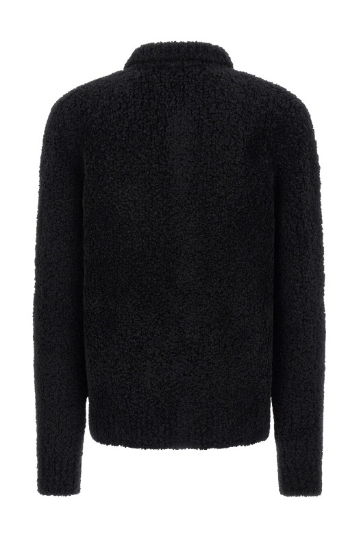 Кардиган с геральдическим гербом, чёрный DOLCE & GABBANA GXVH0ZJGML3N0000