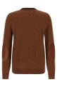 Двухцветный шерстяной свитер коричневого цвета MAISON MARGIELA S67HL0011M13177005F