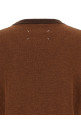 Двухцветный шерстяной свитер коричневого цвета MAISON MARGIELA S67HL0011M13177005F