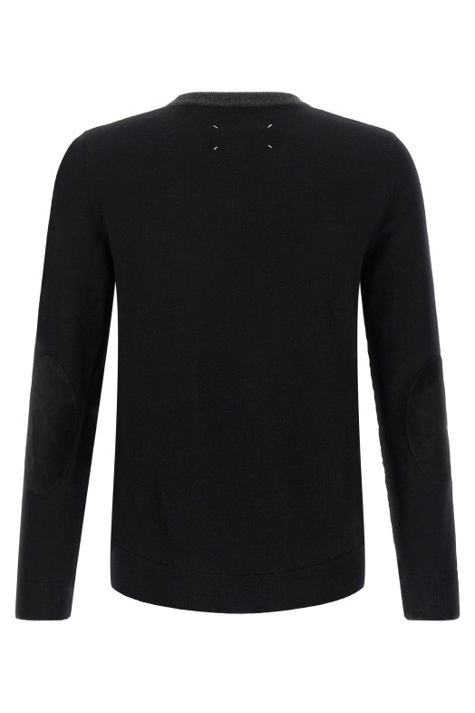 Two-tone wool sweater Gray