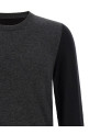 Two-tone wool sweater Gray
