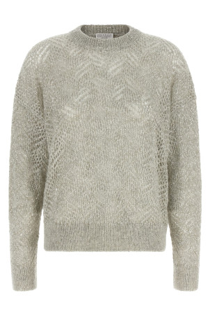 'Dazzling Abstract Leaf' sweater Gray