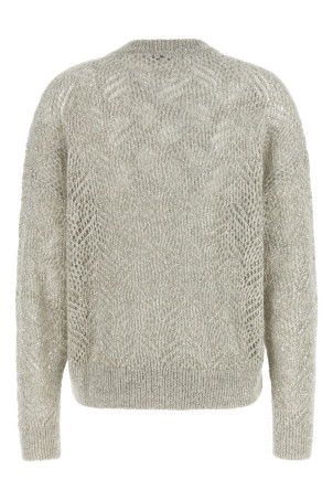 'Dazzling Abstract Leaf' sweater Gray