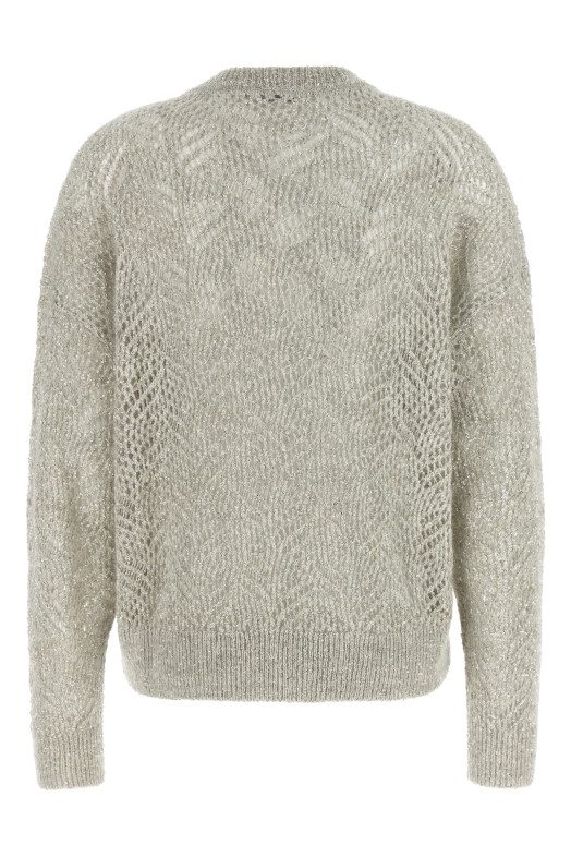 'Dazzling Abstract Leaf' sweater Gray