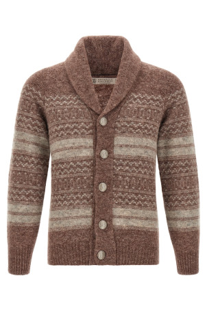 'Nordic Jacquard' cardigan Brown