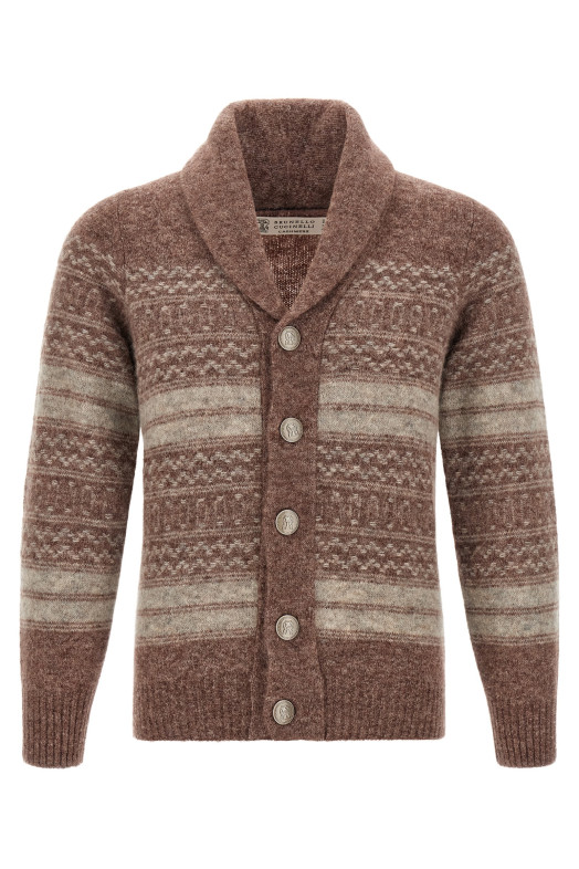 'Nordic Jacquard' cardigan Brown