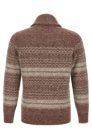 'Nordic Jacquard' cardigan Brown