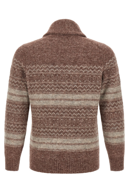 'Nordic Jacquard' cardigan Brown