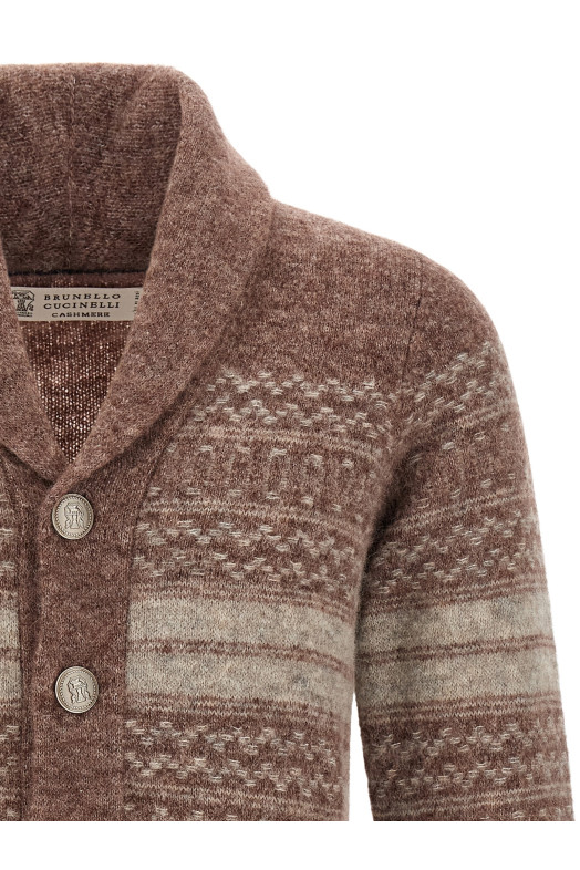 'Nordic Jacquard' cardigan Brown